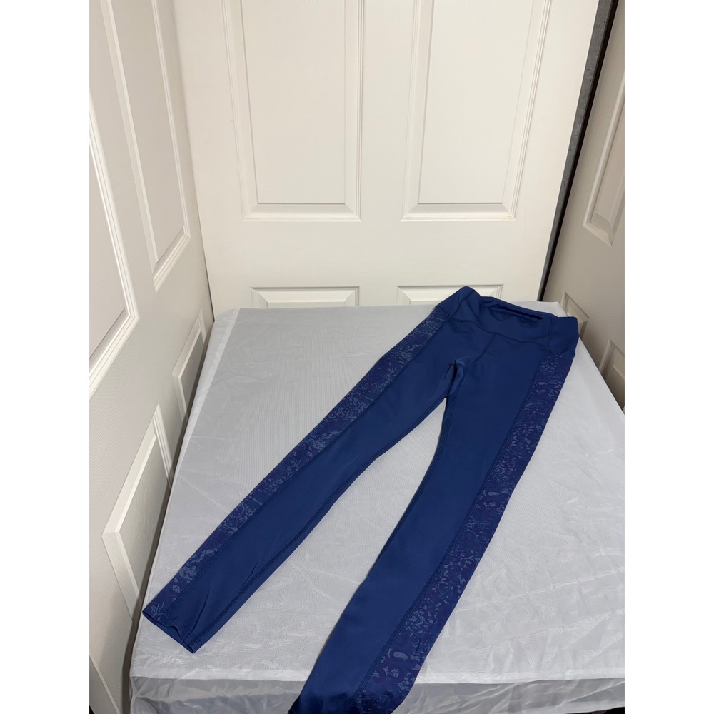 Daily Practice Anthropologie‎ Navy Blue Patterned Side Panel Leggings Small